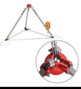 confined space tripod with winch