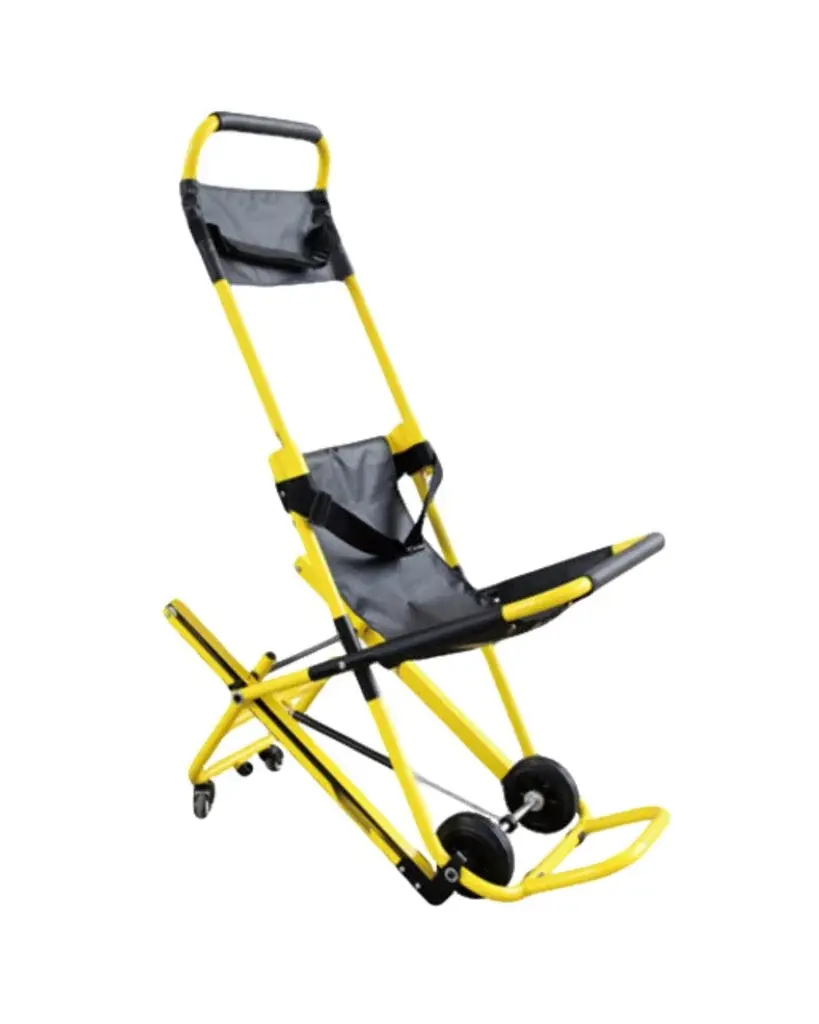 Special track Stair Evacuation chair in yellow and black seat