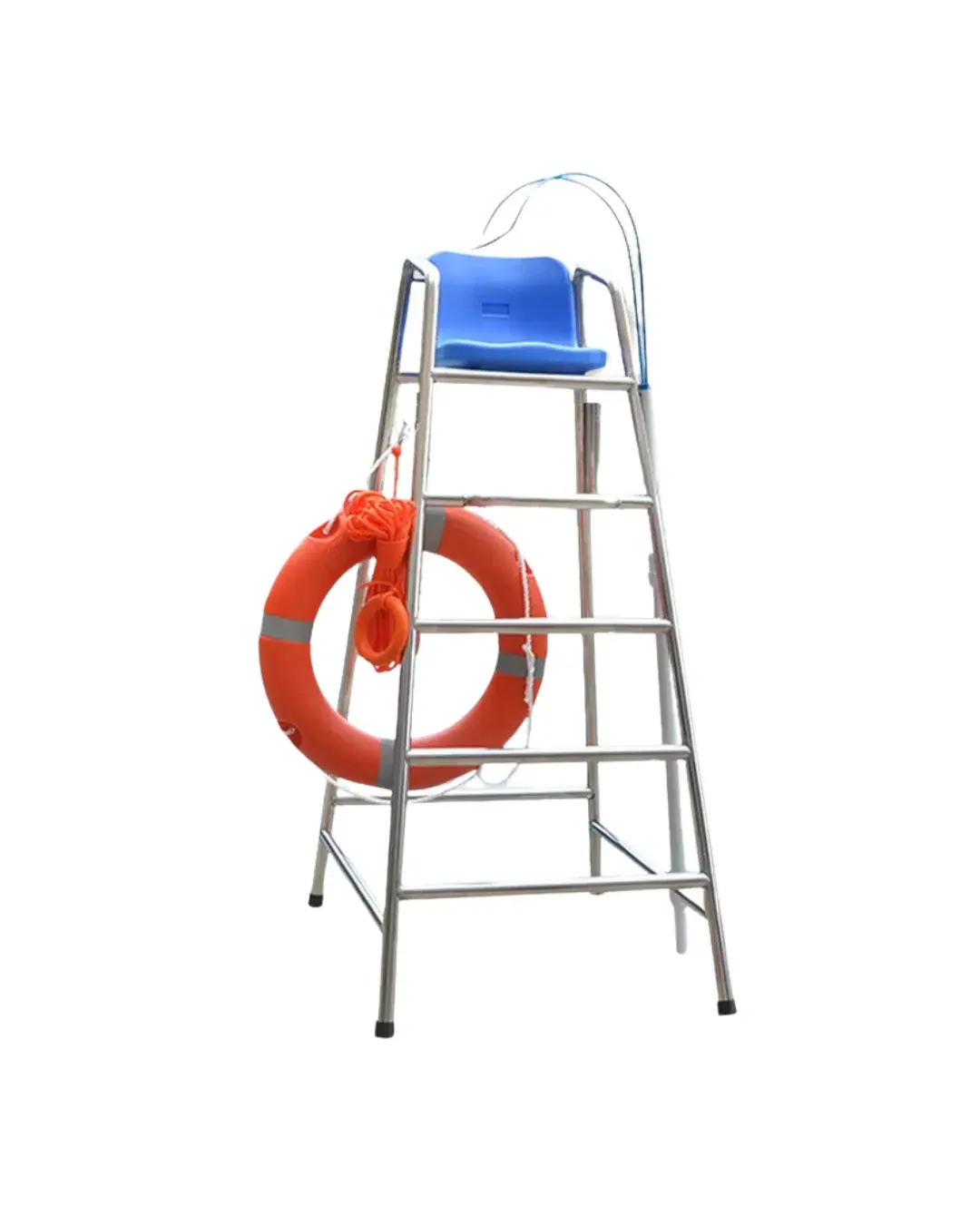 Lifeguard Chair with Lifebuoy and Lifeguard hook with pole
