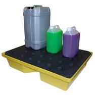 Durable spill containment tray designed for industrial use