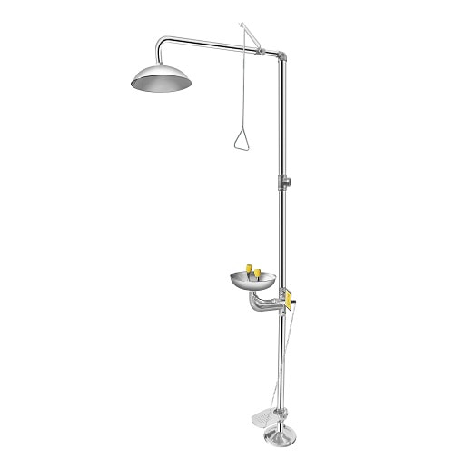 safety shower with eyewash station