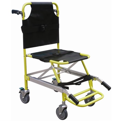 Advance Manual Evacuation Chair with Footrest and 4 wheels