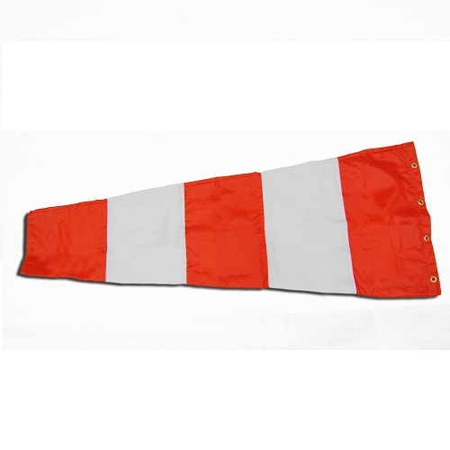 orange white windsock